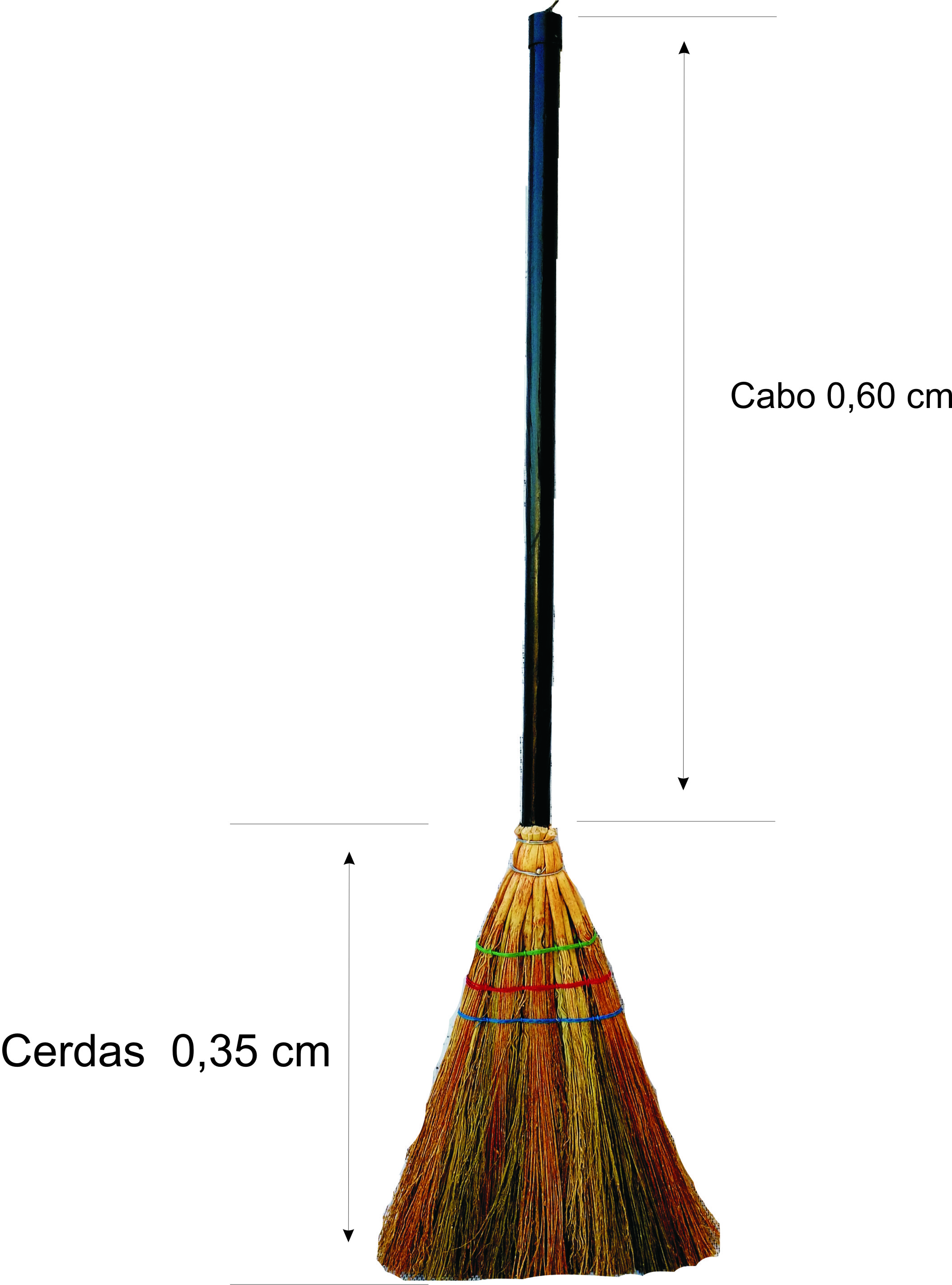 VASSOURA DE BRUXA 1,60cm